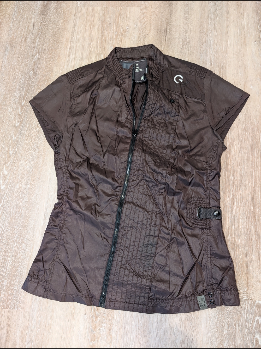 G-Star Brown Short-Sleeve Utility Jacket